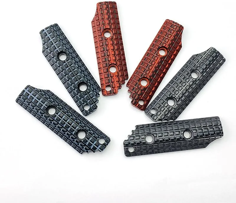 1 Pair Custom G10 Scales Fits for Strider SA DB, Premium Handle Patch DIY Replacement Accessory(Red)