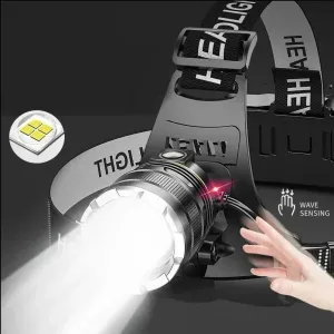 1000000LM LED Headlamp – XHP90.2 USB Rechargeable Fishing & Hunting Head Torch, High-Power