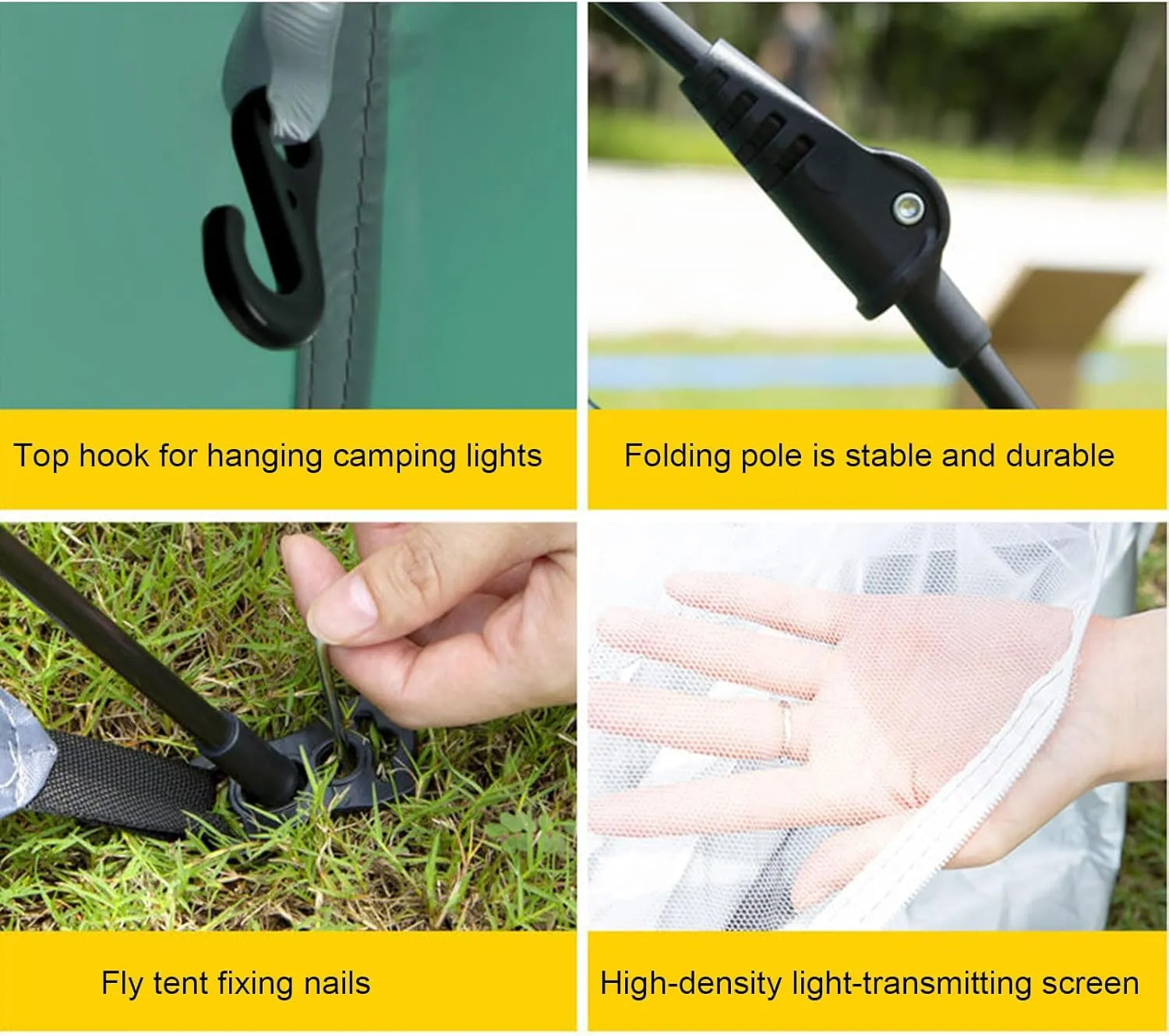 1/2/3/4 Person Camping Tent, Instant Easy Pop Up Tents Camping Portable Windproof Dome Tent Easy to Set Up with Carry Bag for Outdoor Hiking Camping Beach Garden Picnic