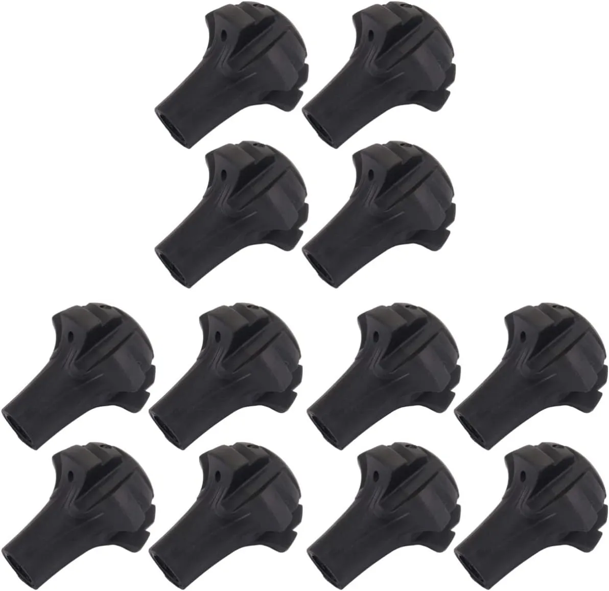 12pcs Foot for Trekking Poles Non- Thickened Crutch Pads for Enhanced Stability and Safety Any