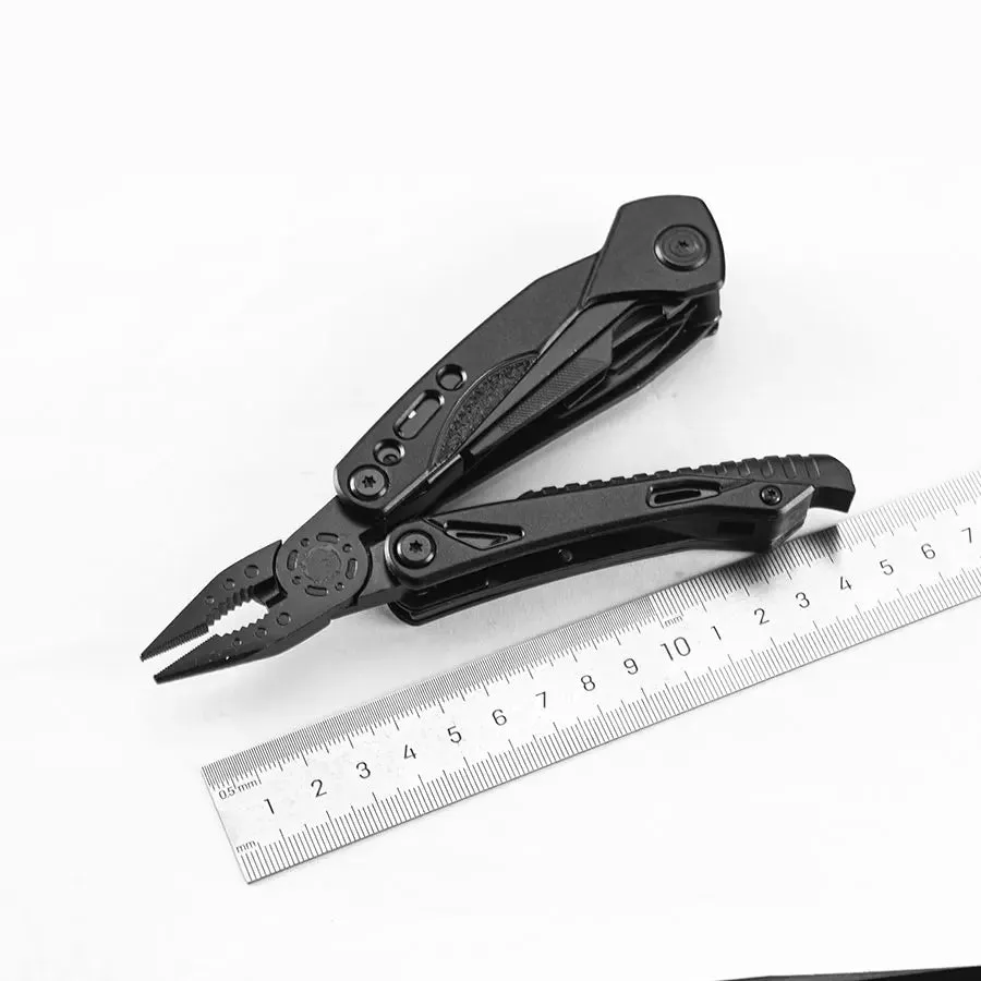 13-in-1 Multitool Pocket Knife with Safety Lock and Spring-Action Pliers