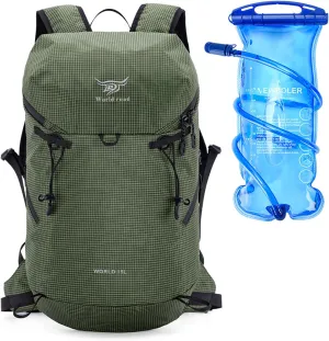 15L Hydration Backpack with 2L Water Bladder - Lightweight Running Vest for Men, Hiking Backpack Trail Running Pack for Cycling, Hiking, Outdoor Sports (3 Colors)