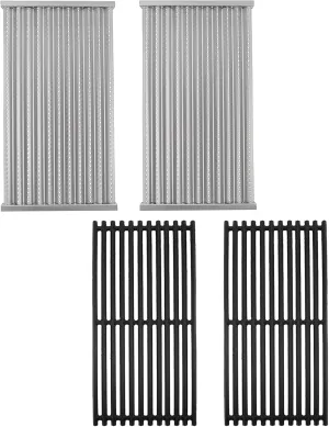 17" Grill Emitter and Cooking Grate for Charbroil TRU Infrared 463642316 463644220 463632320 463675016 463644220 G362-2100-W1, Replacement Parts for Charbroil 463245518 463675016P1
