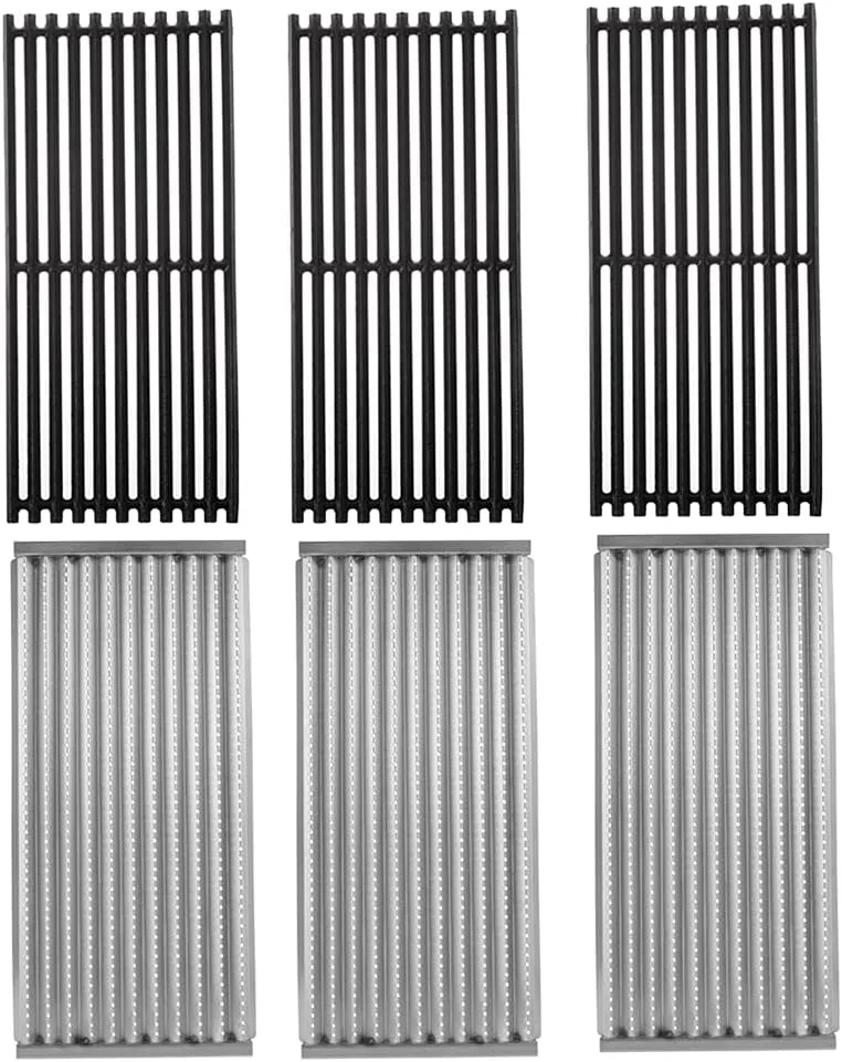 17" Grill Grates and Emitter for Charbroil TRU Infrared 3-Burner Gas Grill 463355220 463242516 463242515 466242515 463342420 463243016 463367016 463346017 Grill Replacement Parts G466-2400-W1