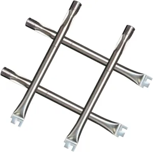 18” x 1” Stainless Steel Burner Replacement Parts for DucaneAffinity 4100, 4200, 4400 & 3100, 3200, 3400 Series Grill Models, 4 Burner Grill Replacement Parts.