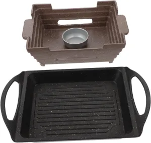 1Pc Aluminium Alloy Grilled Fish Stove Portable Bbq Supply for Camping Outdoor and Indoor Use Easy to Clean and Grilled Fish Stove