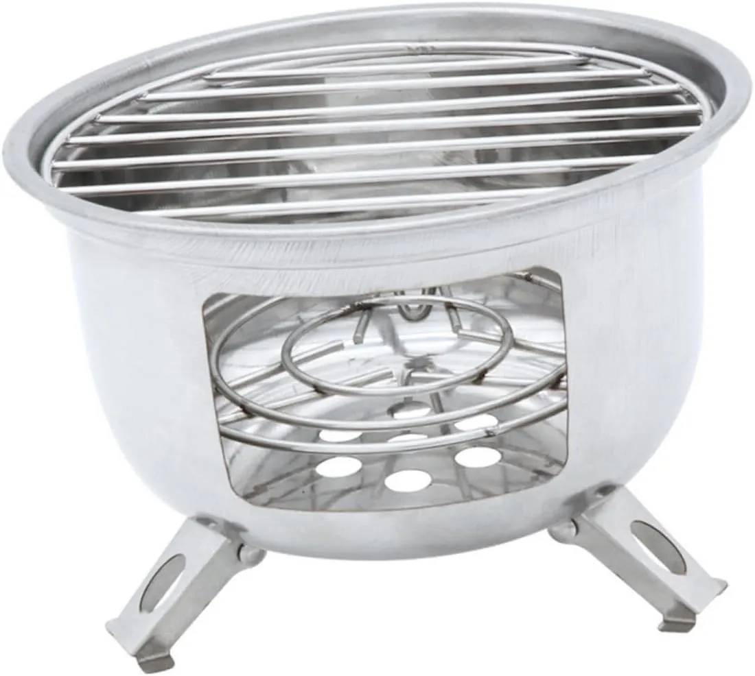 1set Portable Camping Grill Compact Bbq Stove for Outdoor Cooking Lightweight Design for Picnics Barbecues and Camping Activities Resistant Easy to Store