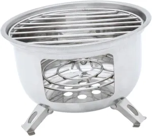 1set Portable Camping Grill Compact Bbq Stove for Outdoor Cooking Lightweight Design for Picnics Barbecues and Camping Activities Resistant Easy to Store
