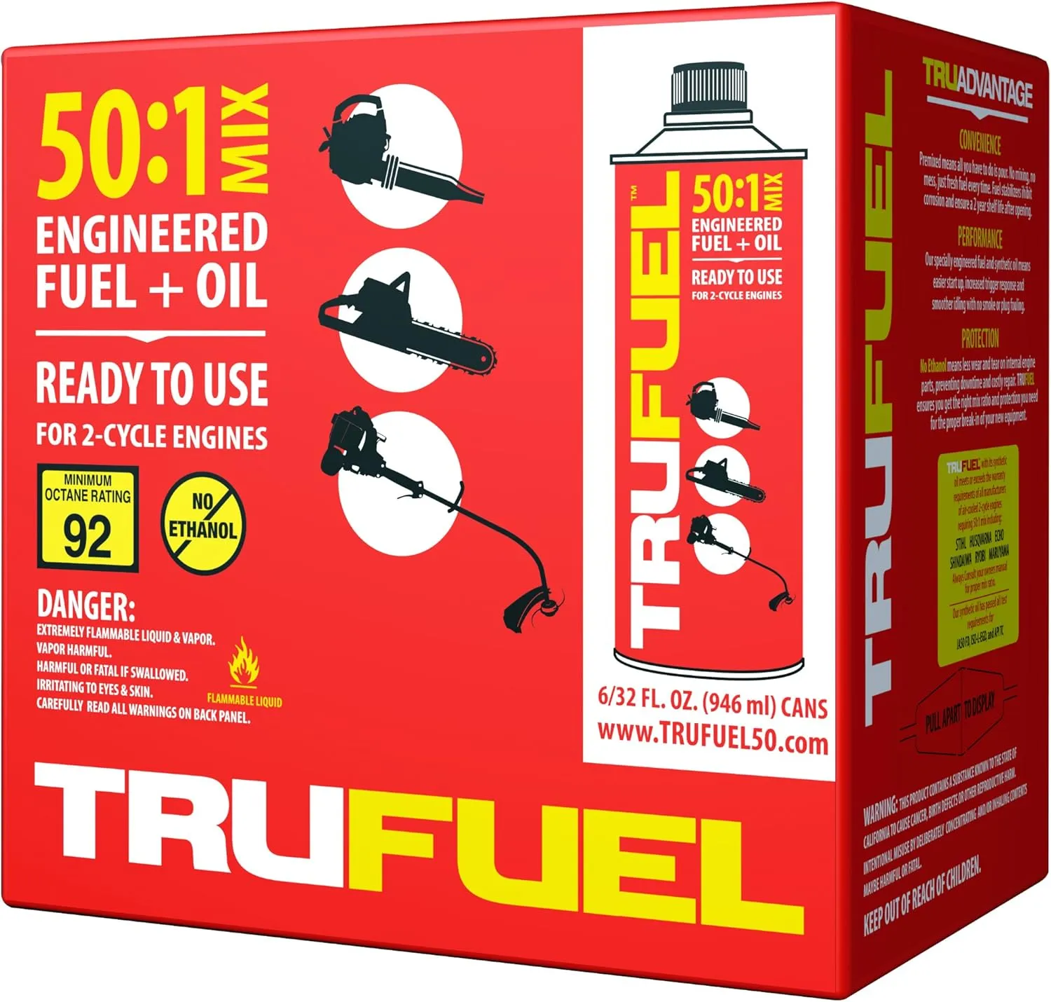 2-Cycle 50:1 Pre-Blended Fuel for Outdoor Power Equipment - 32 oz. (Case of 6) (6525638)