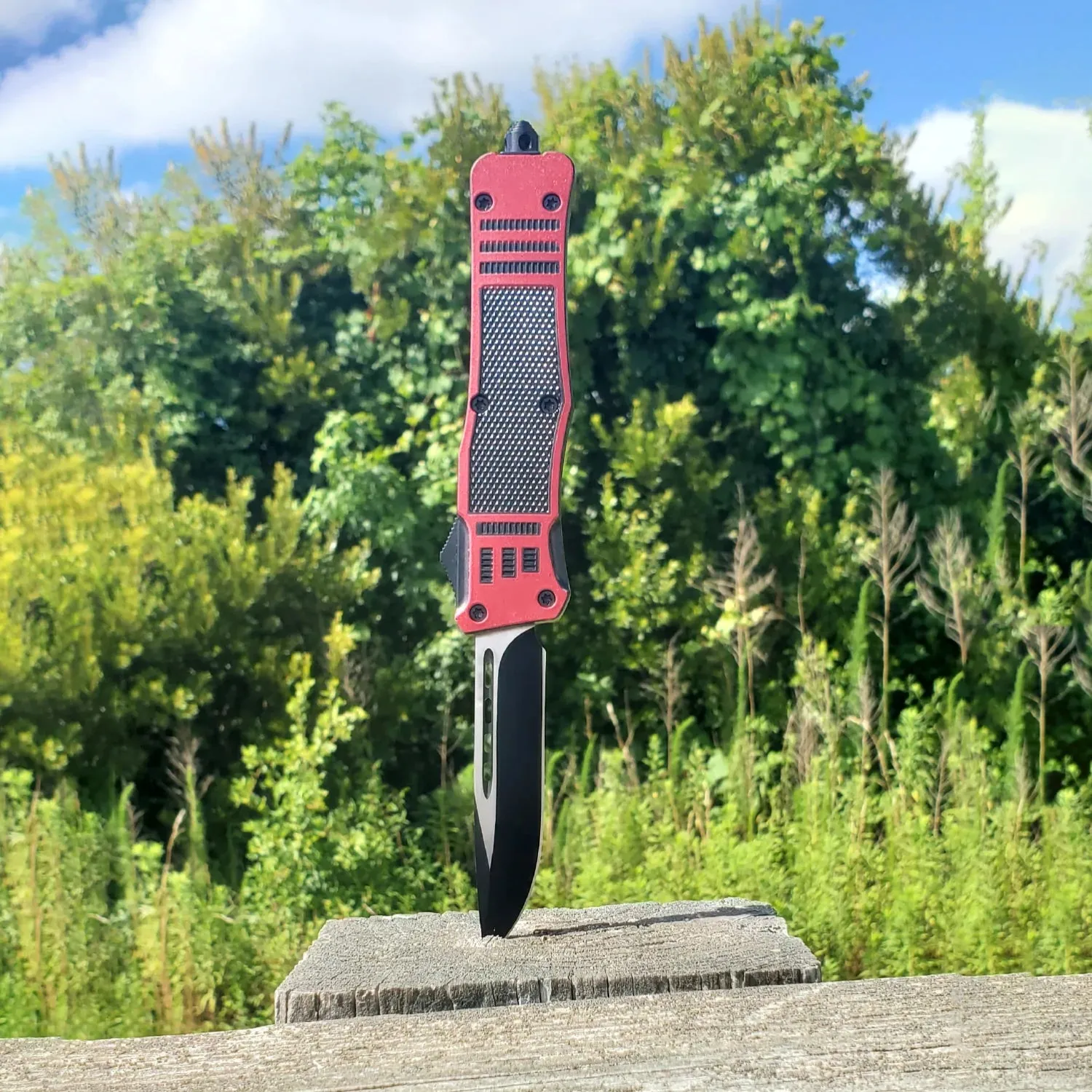 2-Pack: Automatic OTF Knife with Belt Clip