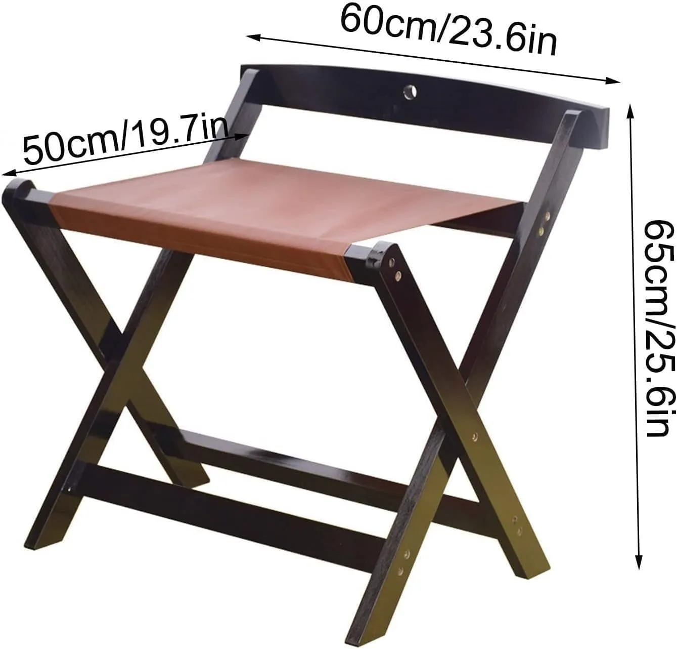 2 Pack Classic Luggage Rack - Foldable Suitcase Rack, with Wall Protection Suitcase Stand, Made of Solid Hardwood, Easy to Assemble, for Home, Bedroom and Travel (Color : White)