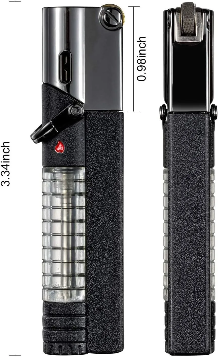 2024 Butane Fuel Jet Torch, Jet Torch Lighter with Visible Gas, Lockable Flame Windproof Lighter, Gift Form for Friends and Family, (Butane Not Included)(Red)