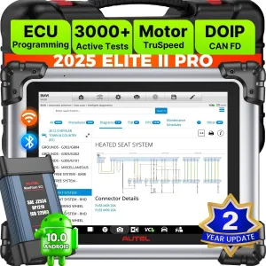 2025 Autel MaxiSys Elite II PRO, 2-Year Free Update [$2590] Elite 2 PRO, J2534 Programming Coding, Same as MSUltra MS919 MS909, 3K  Tests, Bidirectional Diagnostic Scanner, CANFD & DoIP, FCA, 10.0 OS