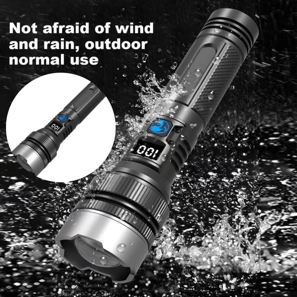 2025 The Ultimate Survival Flashlight, Powerful Super Bright Waterproof Flash Light with Zoom for Camping, for Emergency Security Camping, Acting As A Power Bank (1pcs)