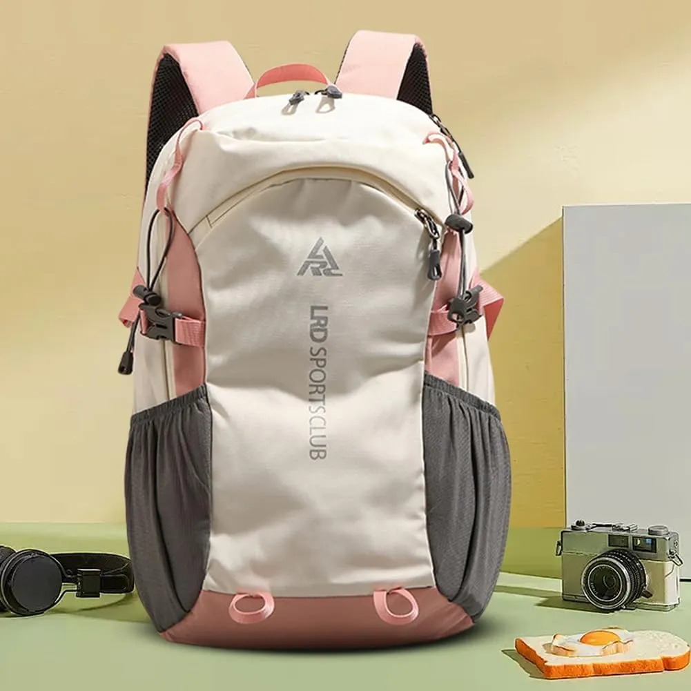 20L Hiking Backpack Camping Backpack Multi-pockets Hiking Daypack (Pink)