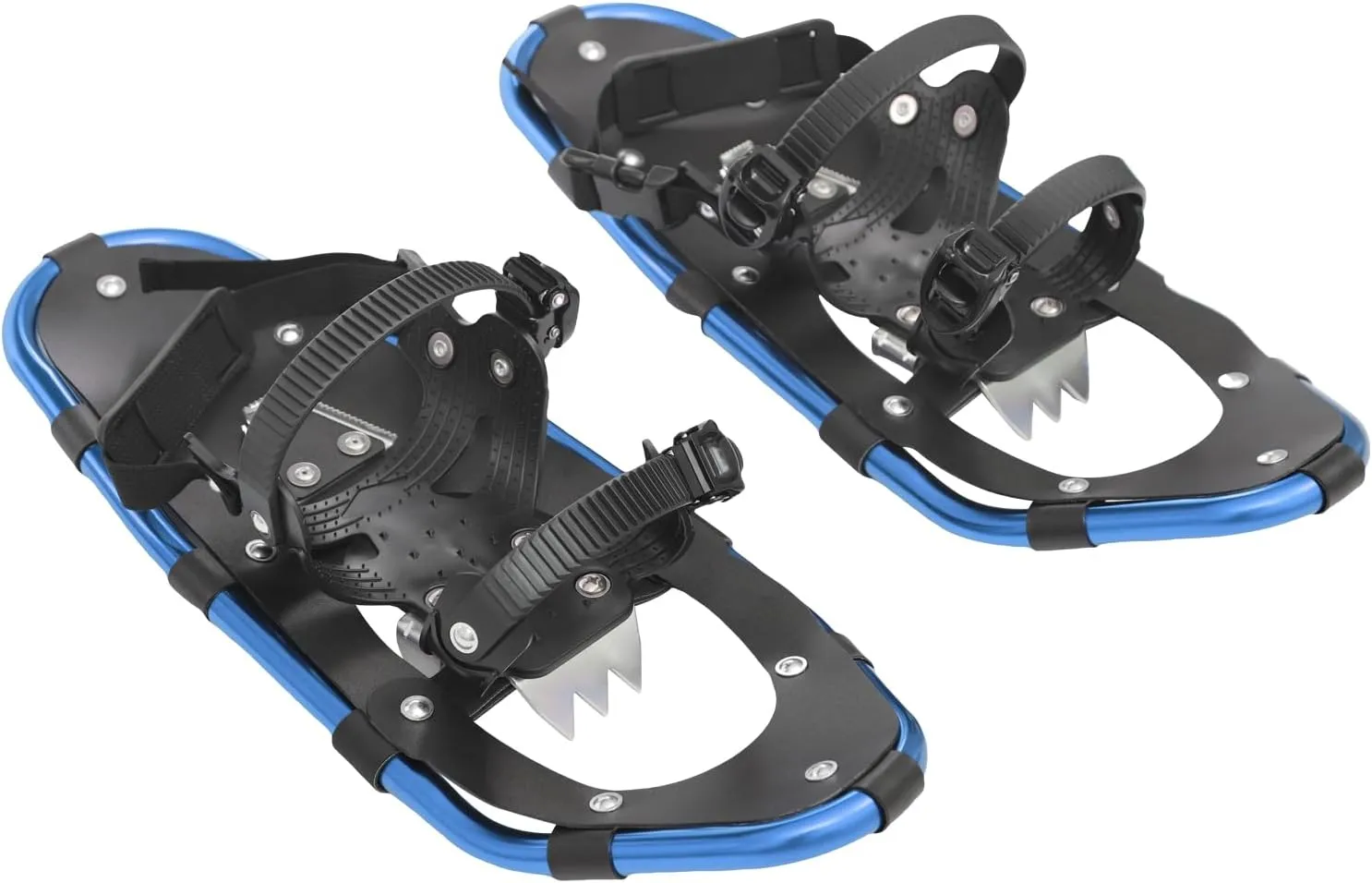 21/25 Inches Light Weight Snowshoes & Trekking Pole Set, Durable All Terrain Aluminum Snowshoes with Adjuatable Trekking Poles and Carrying Bag for Adults Men Women