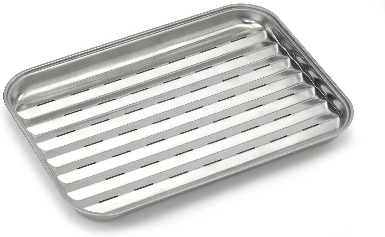 223.0220.100 Wiederverwenbare Grillschale Edelstahl Barbecue Bowls, 34.5 x 24 x 3 cm, Silver