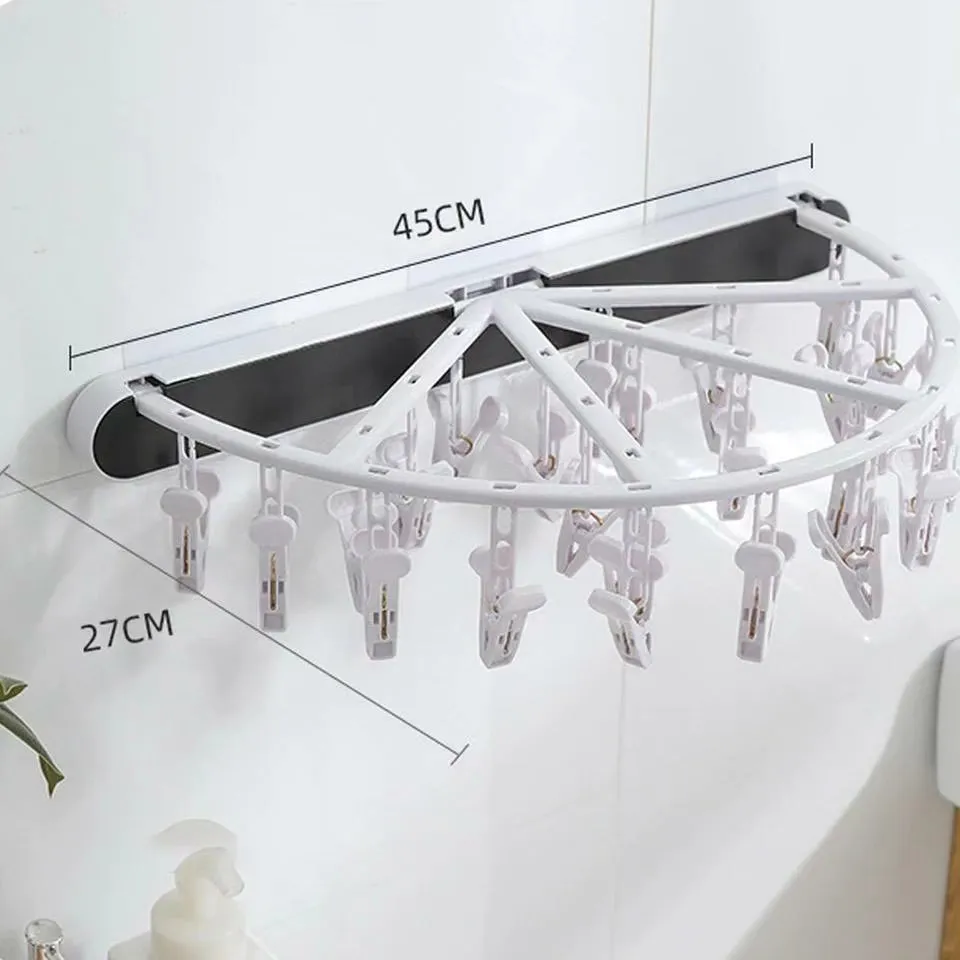 24 Clip Foldable Clothes Hanger