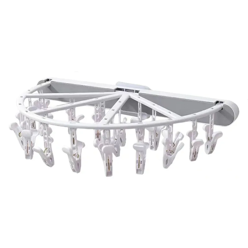 24 Clip Foldable Clothes Hanger