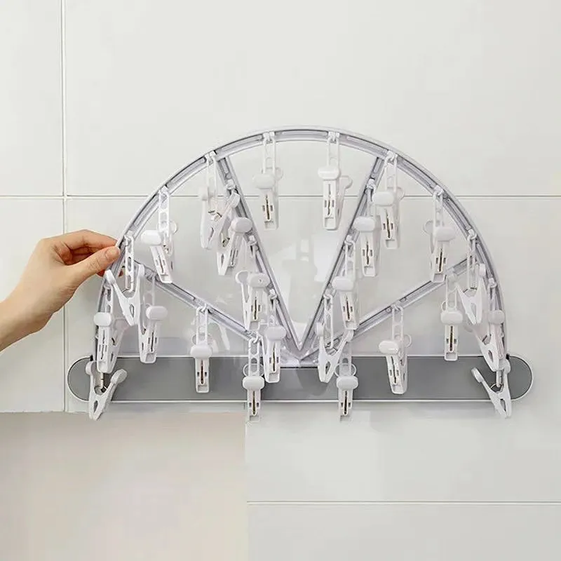 24 Clip Foldable Clothes Hanger