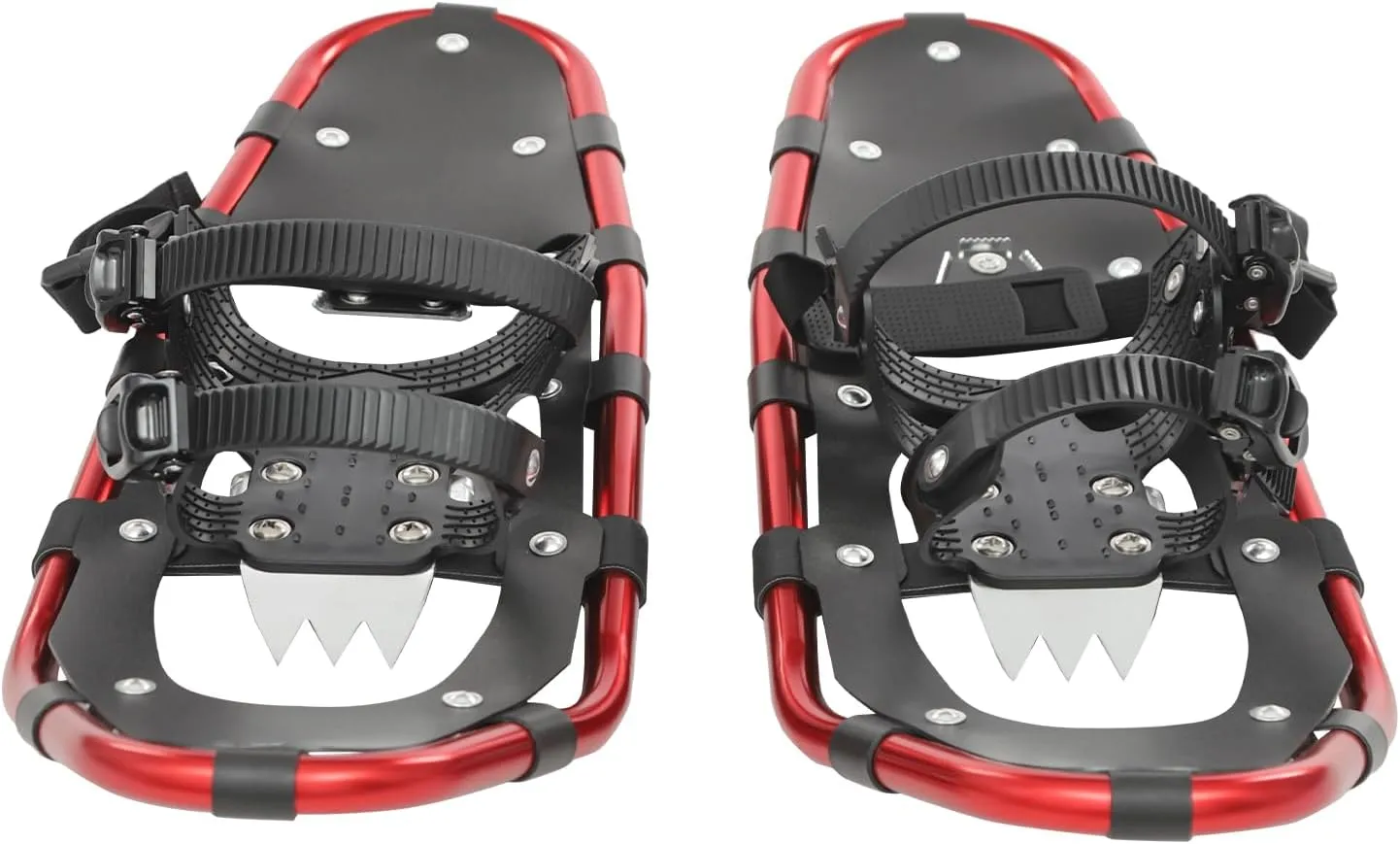 25 Inch Snowshoes, Snowshoes with 1Pair Adjustable Trekking Poles & 1 Carrying Bag, Snowshoes for Men Women, 110-220lbs Load Capacity, Used in Ski Resorts, Outdoor Skiing Program