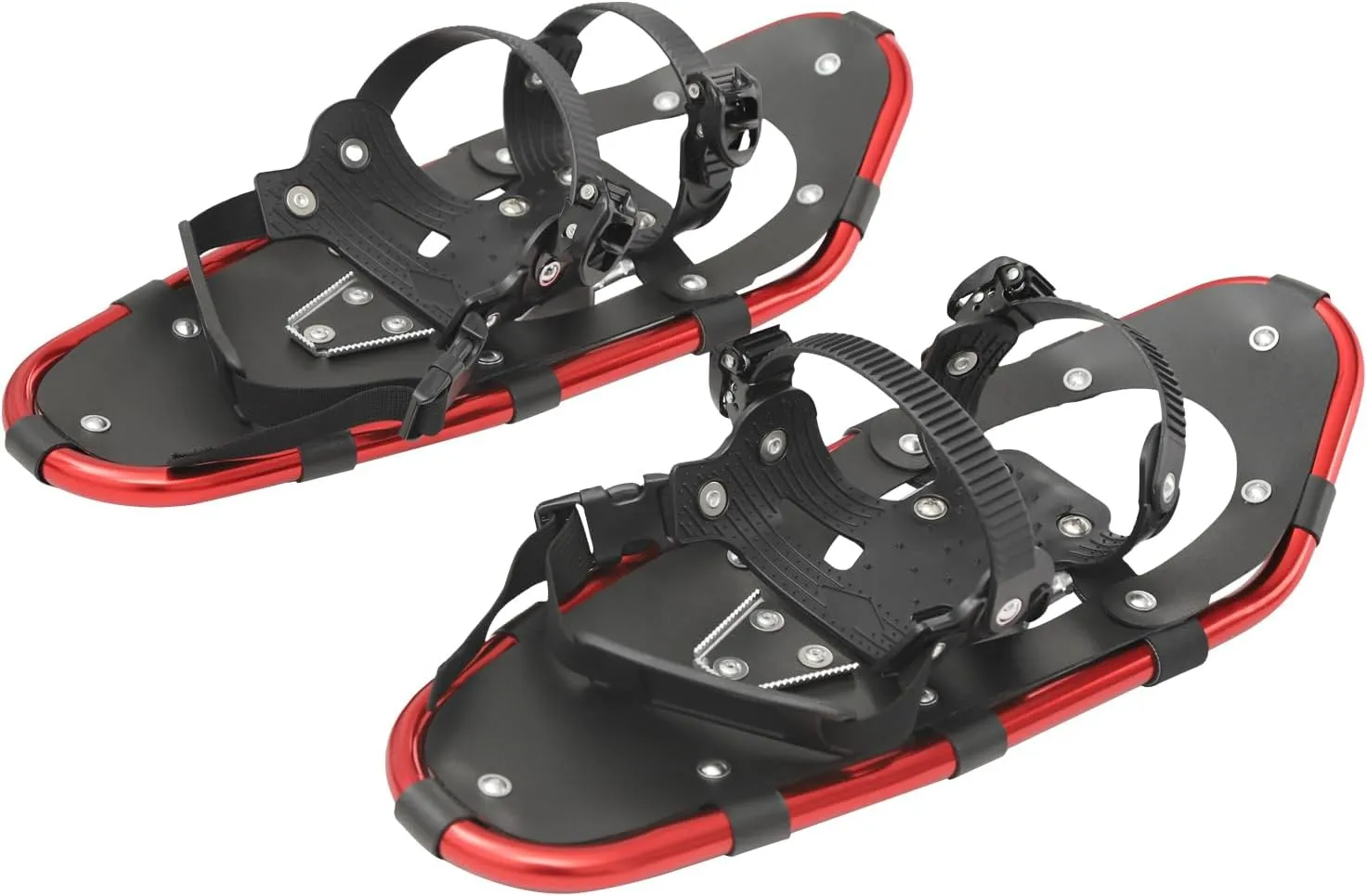 25/21 Inch Snowshoes, Snowshoes & Adjustable Trekking Poles Bundle for Adults Men Women, Lightweight Snowshoes Kit with Trekking Poles & Carrying Bag