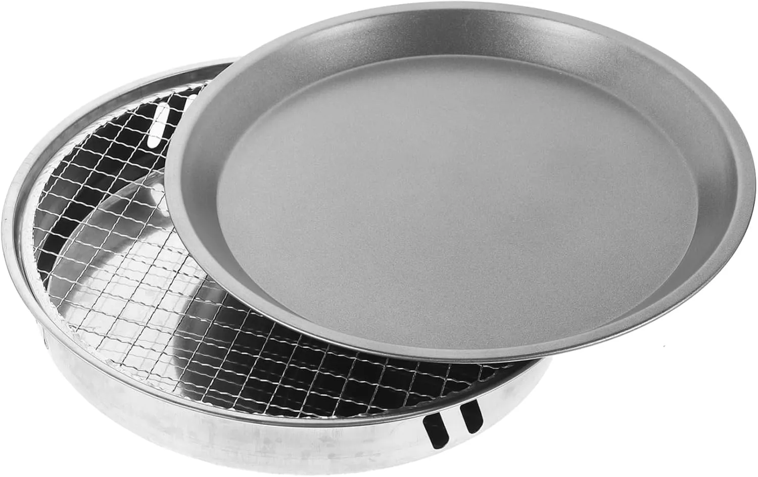 28cm Mini Bbq Grill Portable Disposable Grill for Camping Outdoor Barbecue Rack Mesh Stainless Steel Frame Random Color