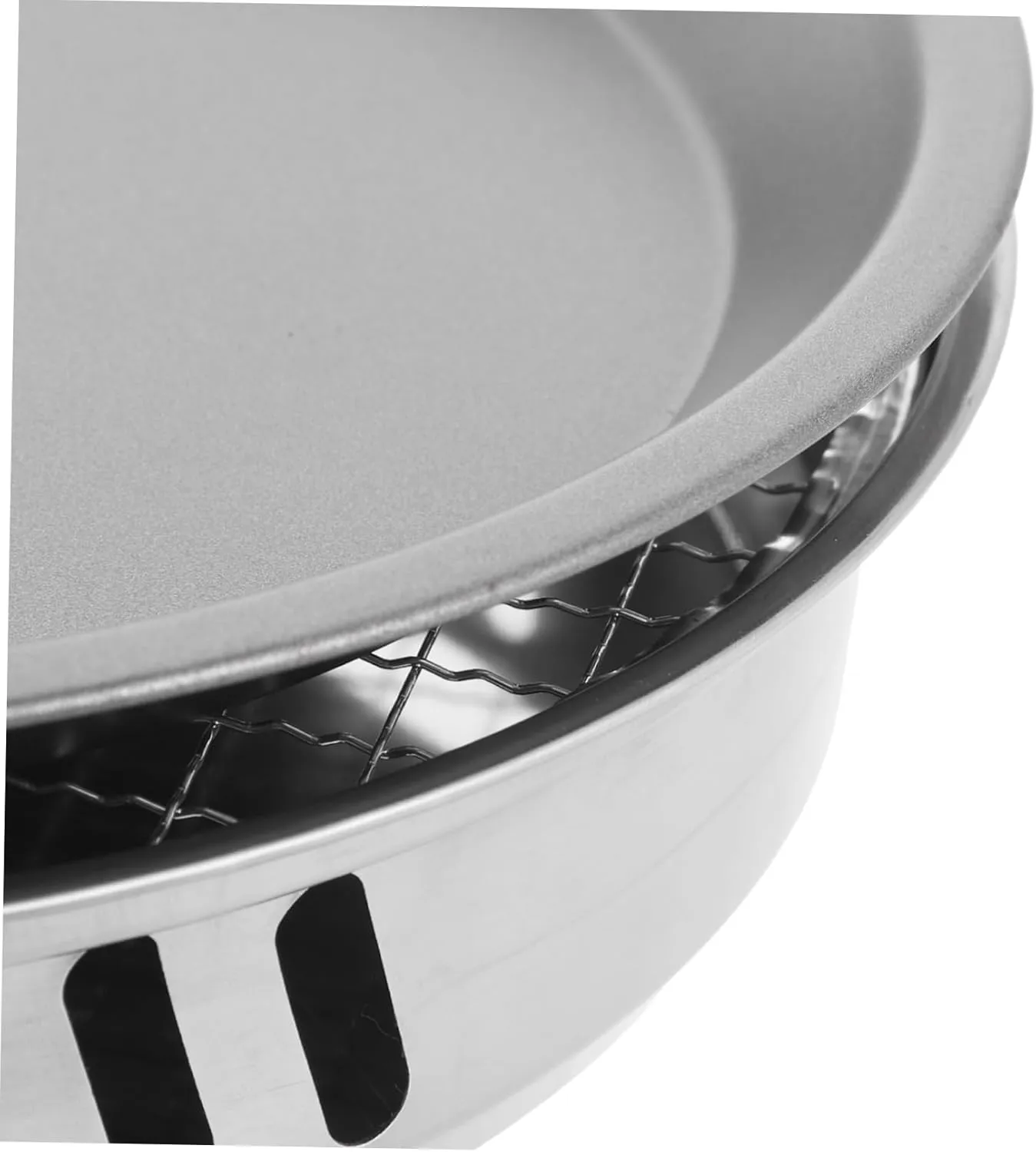 28cm Mini Bbq Grill Portable Disposable Grill for Camping Outdoor Barbecue Rack Mesh Stainless Steel Frame Random Color