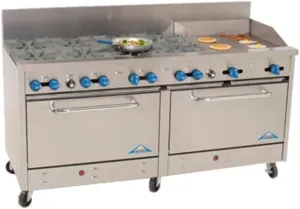 2F330-24 Gas 72" Range w/ Griddle