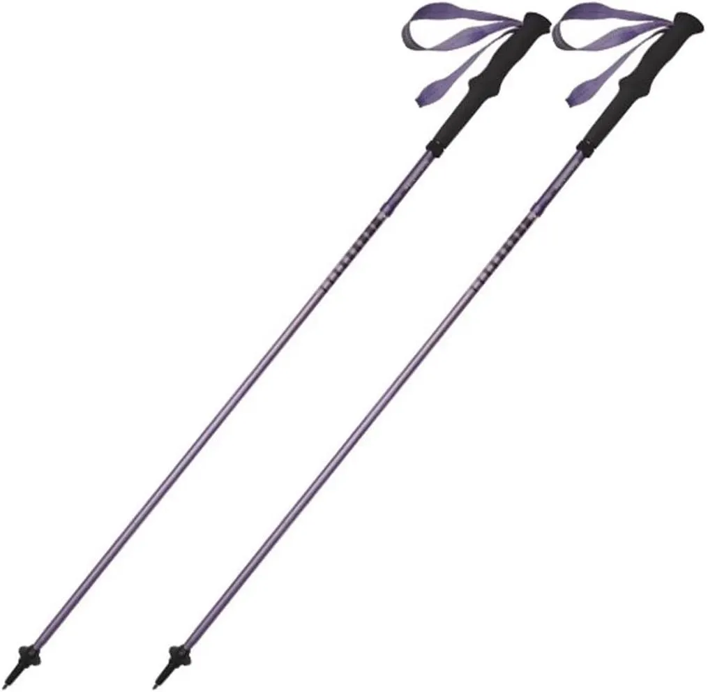 2pc Folding Ultralight Hiking Poles, Walking Sticks for Balance and Rehab, Travel Trekking Poles, 7075 Aluminum Alloy