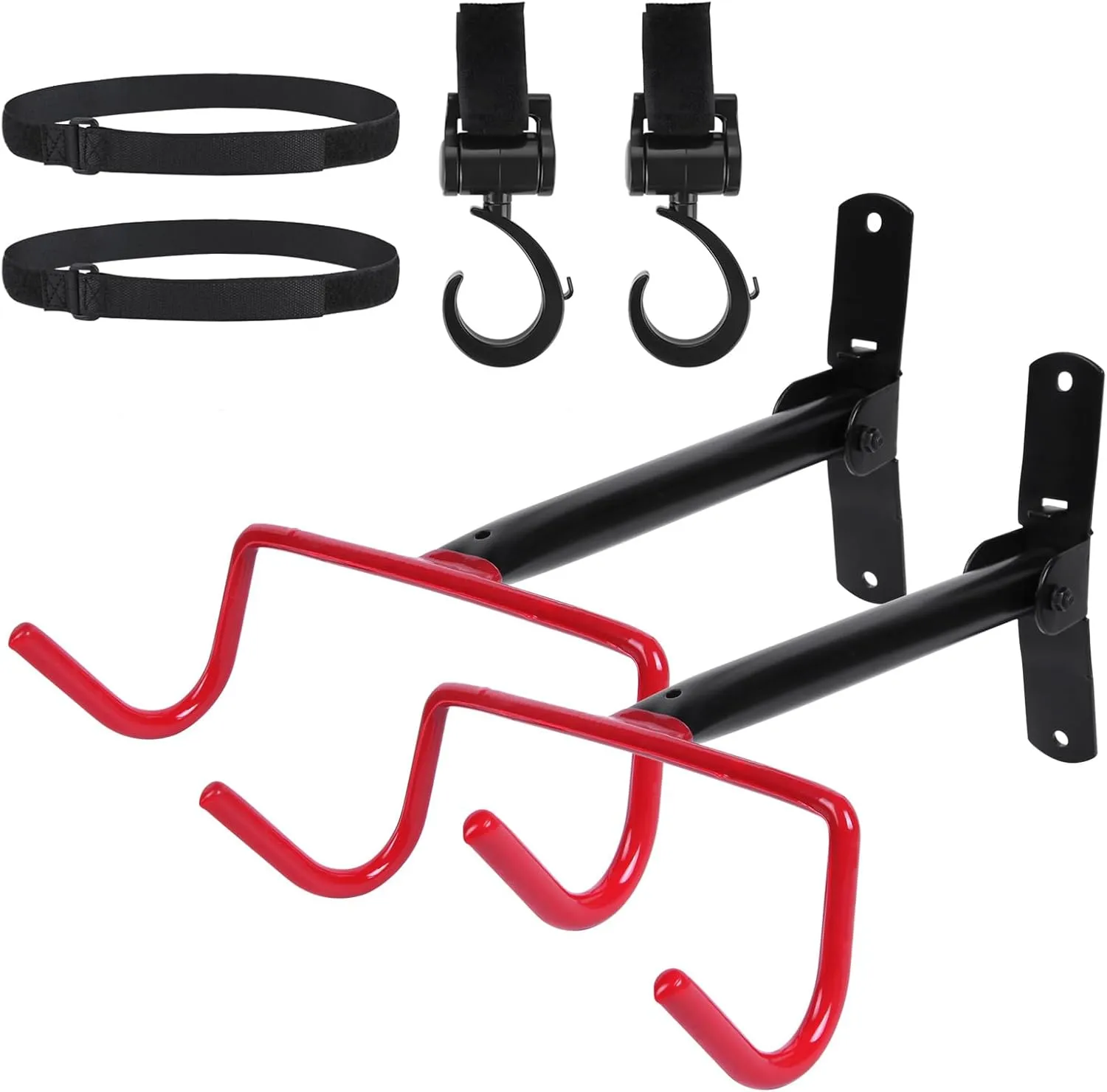 2pcs Bike Wall Mount Hanger Bike Indoor Storage Rack, Foldable Bicycle Hook for Garage Bicycle Wall Holder