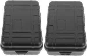2pcs Outdoor Shockproof Storage Box with Food Grade Container for Camping and Hiking for Outdoor Activities and Portable Emergency Gear