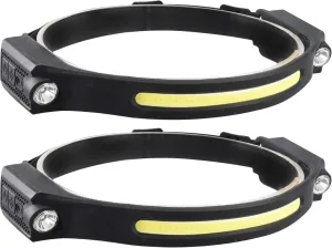 2Pcs Running Headlamp, High Lumen Type-C Rechargeable Full-Angle COB Headlamp, Waterproof Head Lamp with Bright 6 Modes & Motion Sensor for Outdoor Running, Camping Hiking