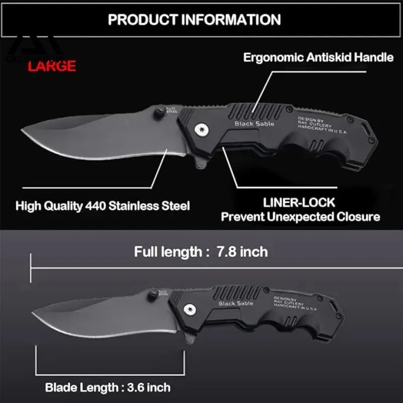 2pcs Tactical Folding Pocket Knife