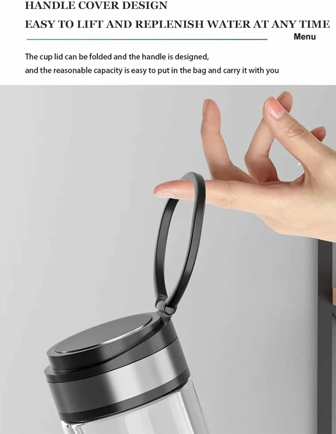 3-in-1 Hydrogen Water Bottle Generator, SPE Electrolysis Technology, USB Rechargeable Portable Hydrogen Water Generator, Hydrogen Content up to 5500PPB