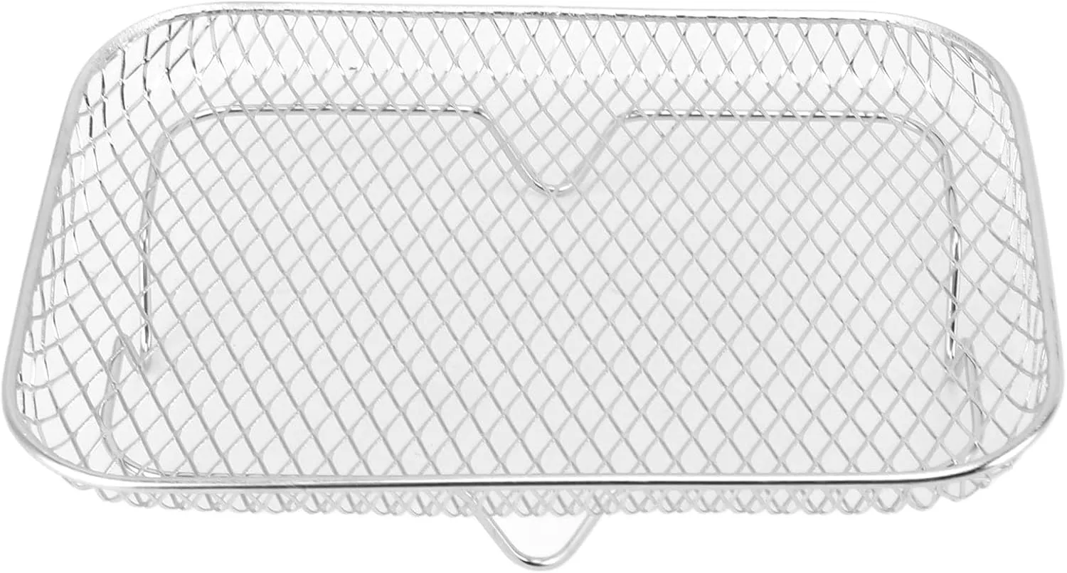 3PCS Stackable Multi Layer Dehydrator Rack - Stainless Steel Fryer Rack, Stackable Design, Multifunctional 8 Inch Compatibility, Designed with Side Handles for Easy Use (Rectangle (12 X 10 X 1.5cm /