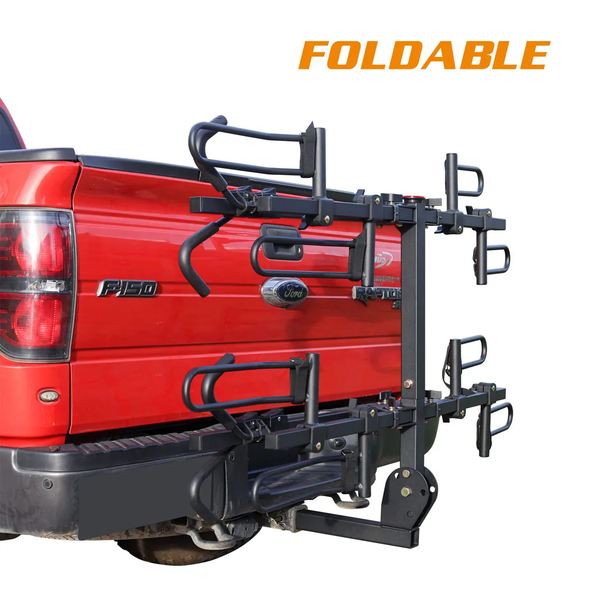 4-Bike Hitch Rack, Foldable and Tiltable
