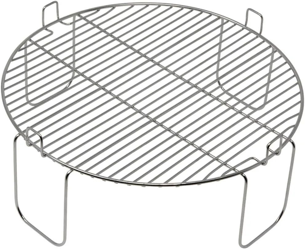 4 inch Stainless Steel Grill Rack Compatible with NuWave® Oven Pro, Primo, NutriChef, Black Decker | Reversible Grate Accessory for Cooking, Baking, Cooling in Infrared Kitchen Convection Toaster Oven