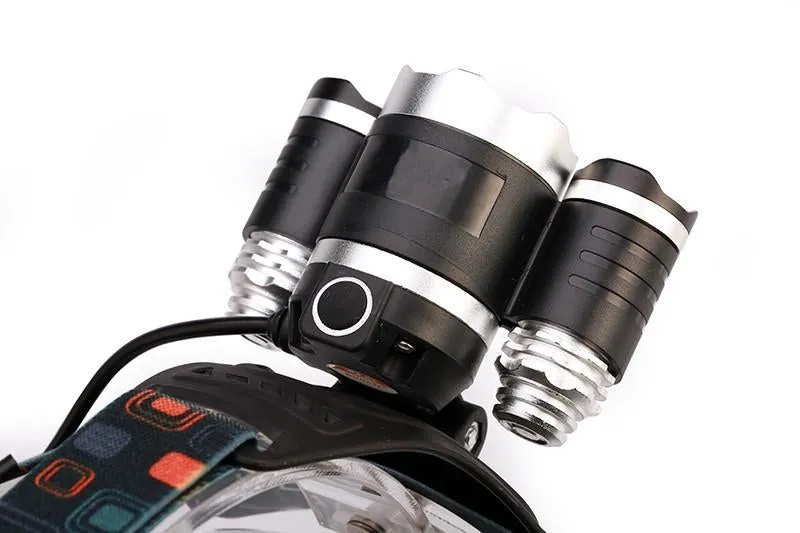 4-mode 8000Lm  LED Headlamp Set