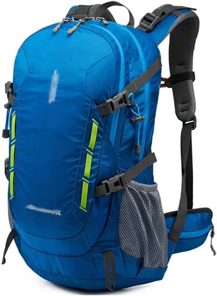 40L Men's Backpack Mountaineering Bag Hiking Outdoor Backpack Mountaineering Sports Bag(Argento)