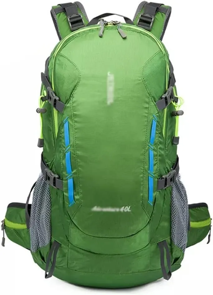 40L Men's Backpack Mountaineering Bag Hiking Outdoor Backpack Mountaineering Sports Bag(Argento)