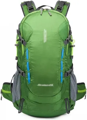 40L Men's Backpack Mountaineering Bag Hiking Outdoor Backpack Mountaineering Sports Bag(Argento)