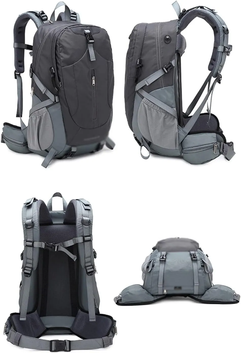 40L Mountaineering Backpack Multi Pocket Outdoor Camping Bag Travel Mountaineering Bag(A)