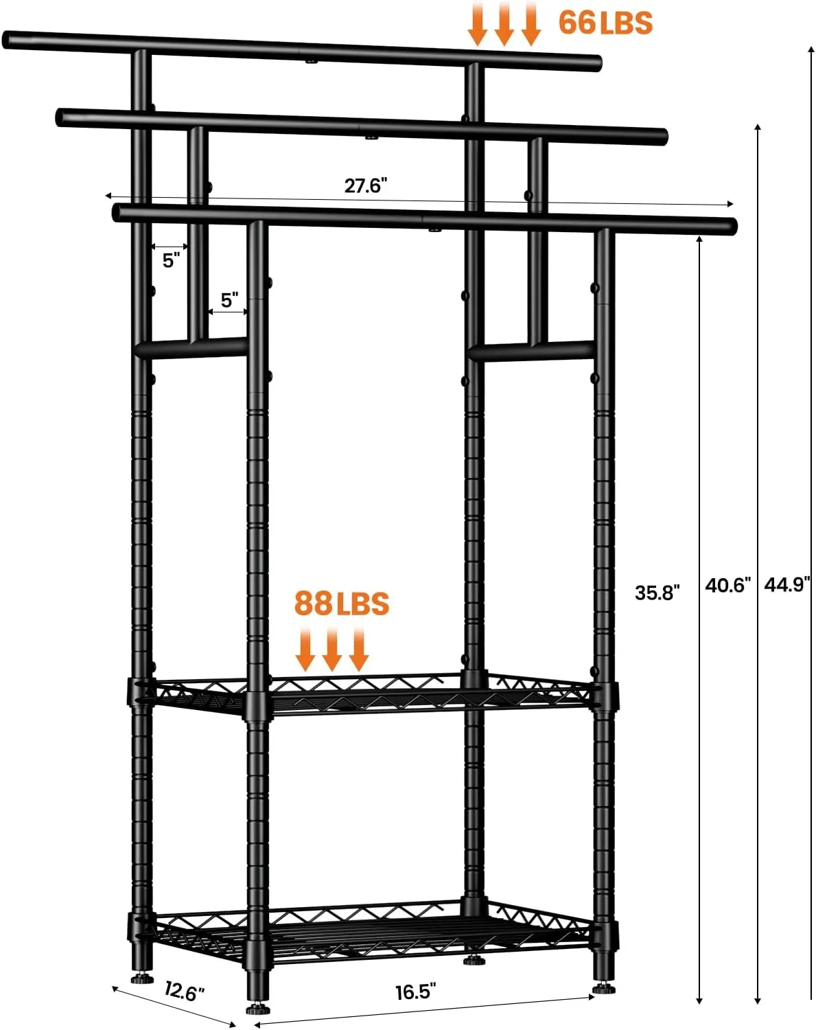 44" Tall Standing Towel Racks, 3 Tier Towel Stand Blanket Rack with Basket, Freestanding Towel Racks for Bathroom Organizer, Metal Blanket Rack for Outdoor Pool, Bedroom, Living Room, Black
