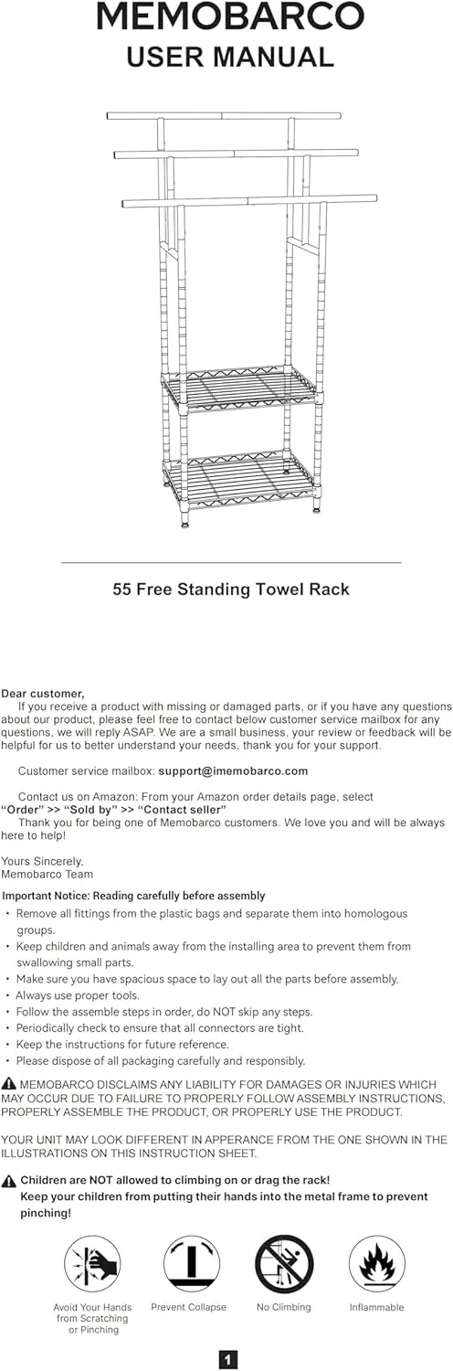44" Tall Standing Towel Racks, 3 Tier Towel Stand Blanket Rack with Basket, Freestanding Towel Racks for Bathroom Organizer, Metal Blanket Rack for Outdoor Pool, Bedroom, Living Room, Black