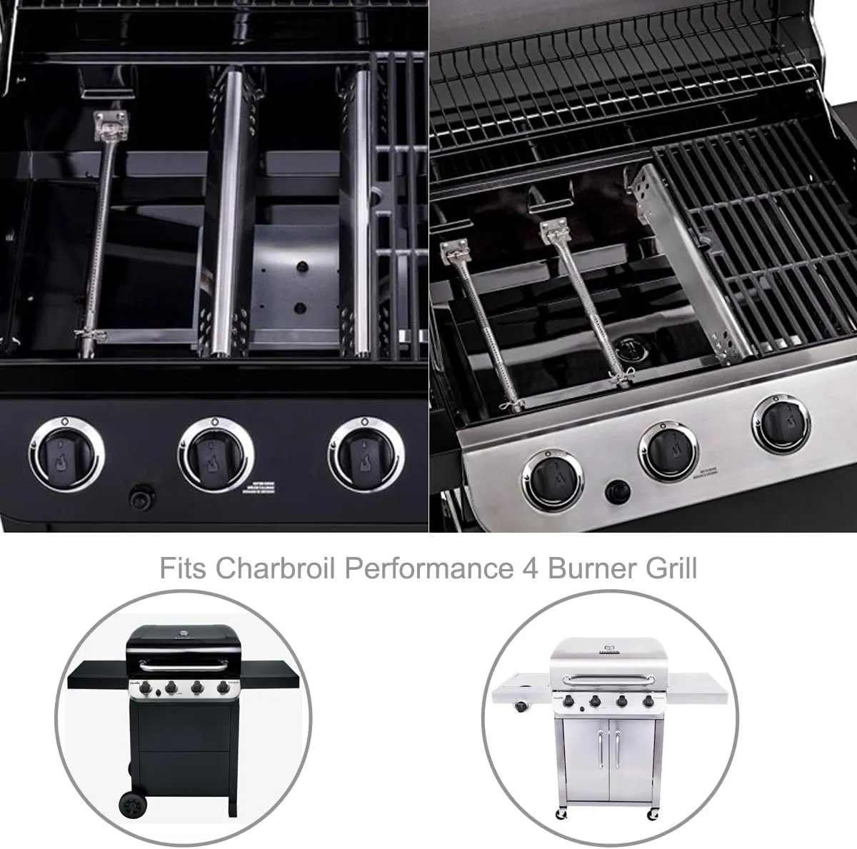 463347418 Grill Replacement Parts for Charbroil Performance 4 Burner Grill Replacement Parts 463342119 463349917 463332718 463342118 Grill Parts G321-4C00-W1 G470-5200-W1 Heat Tents Burner Tube Parts