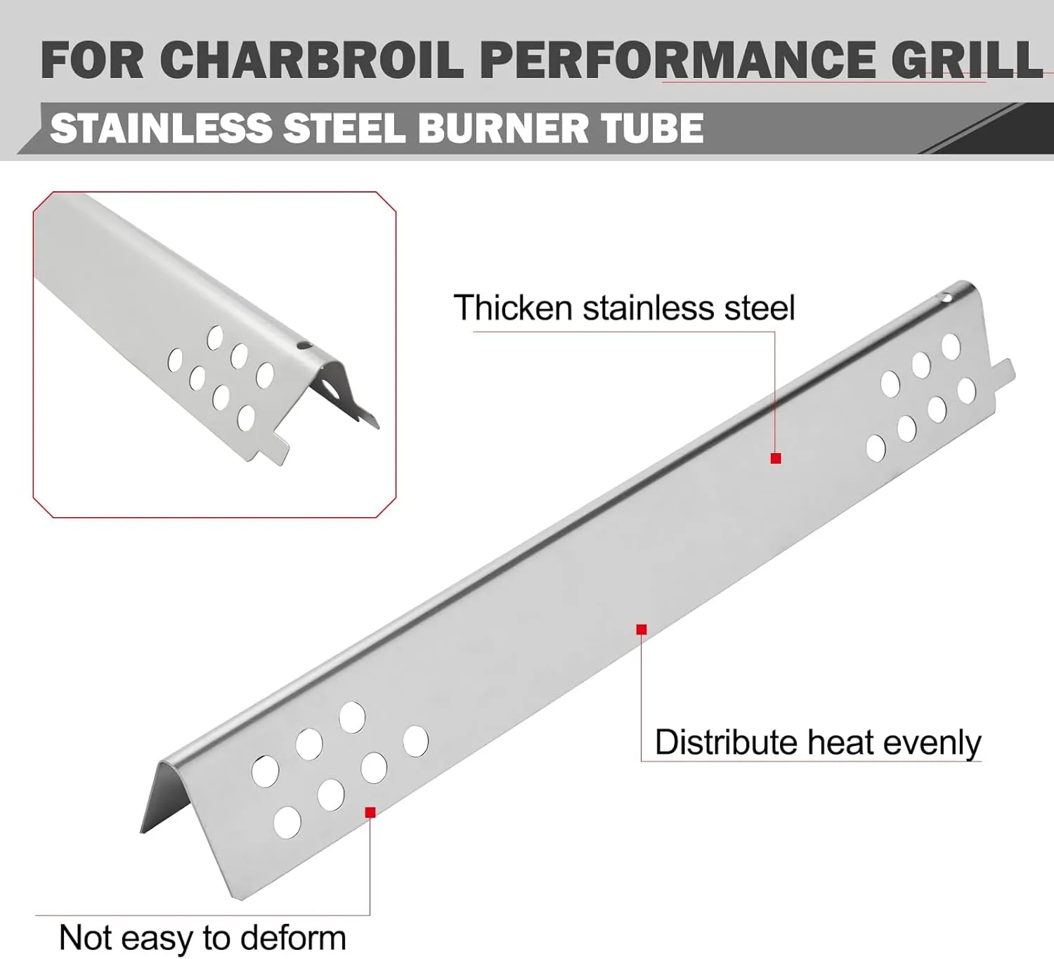 463347418 Grill Replacement Parts for Charbroil Performance 4 Burner Grill Replacement Parts 463342119 463349917 463332718 463342118 Grill Parts G321-4C00-W1 G470-5200-W1 Heat Tents Burner Tube Parts