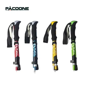 5-Section Foldable Trekking Pole – Lightweight Telescopic Hiking Stick for Elderly & Nordic Walking