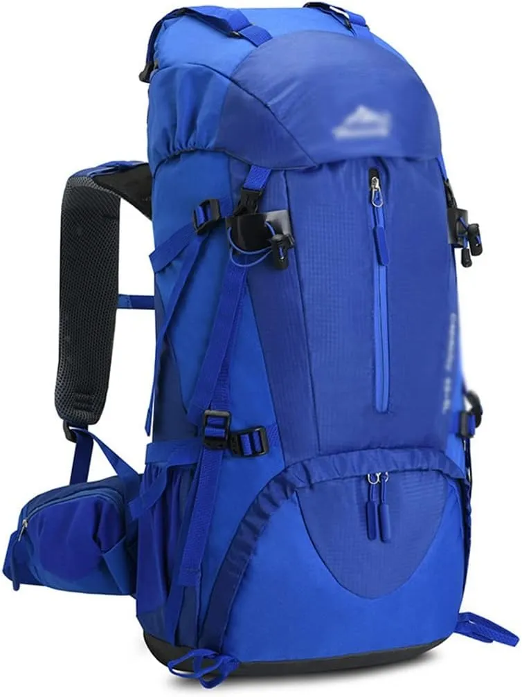 60L Mountaineering Bag Travel Backpack Outdoor Camping Rucksack Men's Backpack (D,As the picture shows)
