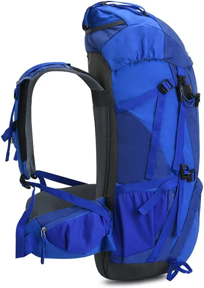 60L Mountaineering Bag Travel Backpack Outdoor Camping Rucksack Men's Backpack (D,As the picture shows)